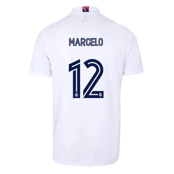 Camiseta Real Madrid 1ª Kit NO.12 Marcelo 2020 2021 Blanco